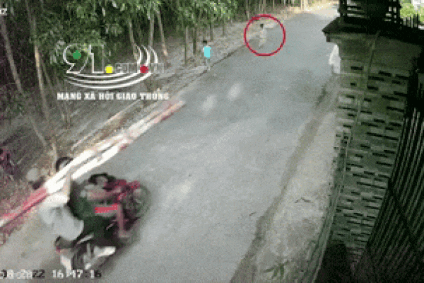 Clip: Va chạm xe máy, nam sinh đâm thẳng gốc cây tử vong-1