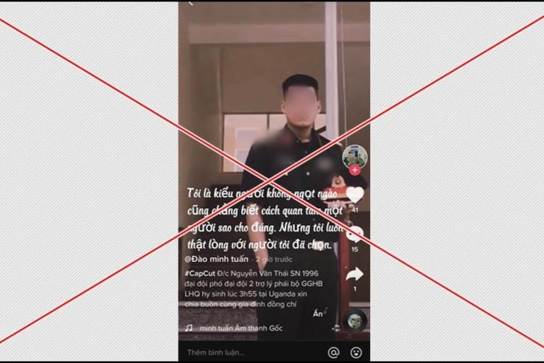 Thực hư thông tin sĩ quan Việt Nam hy sinh ở Uganda xôn xao MXH-1