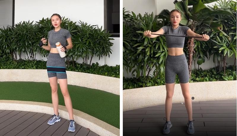 Đại hội tập gym sau Tết: Người khoe cơ bụng - nàng lộ bụng bầu-2