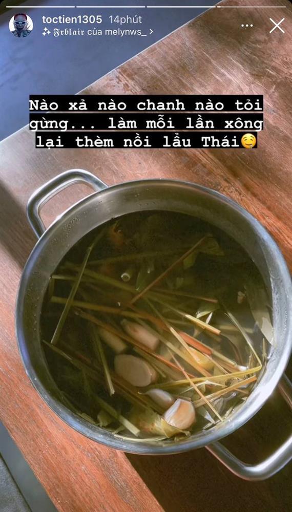 Sau khi thành F1, Tóc Tiên mặt nhợt nhạt, xông sả gừng-1