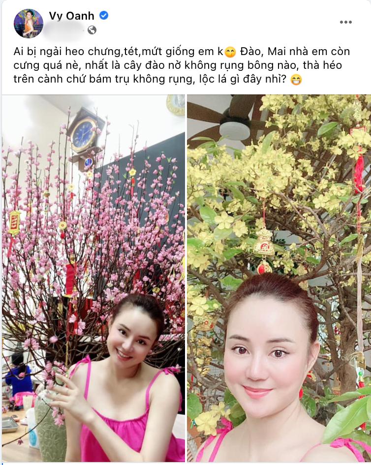 Vy Oanh lộ body đô con vì bị ngải heo quật sau Tết-1