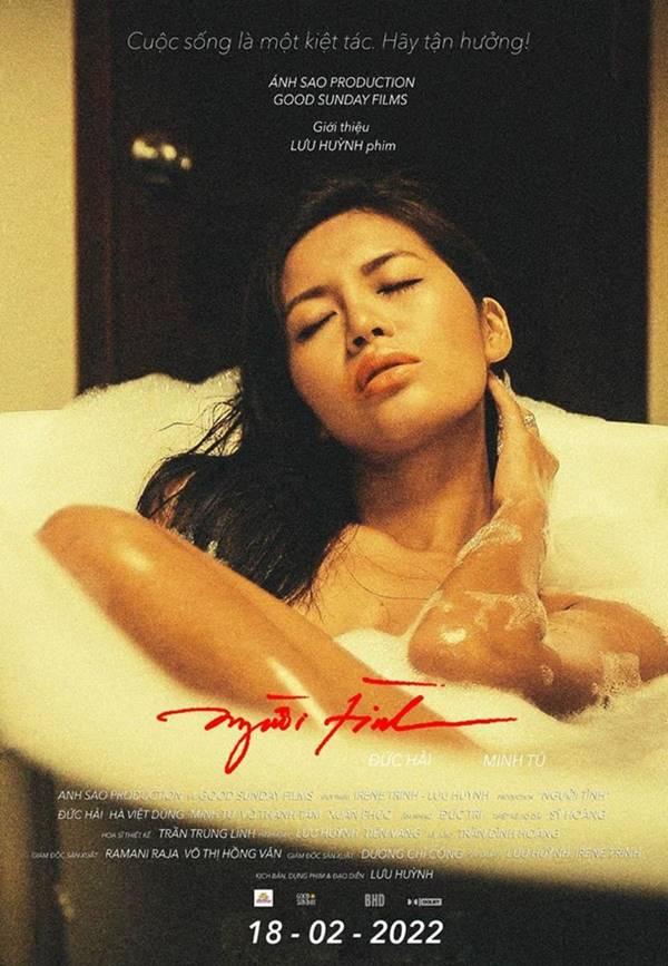 Sau 5 năm kiểm duyệt vì có nhiều cảnh nóng, bộ phim dán mác 18 Người tình của đạo diễn Lưu Huỳnh chính thức được ra rạp vào ngày 18.2 tới. Phim do Minh Tú, Hà Việt Dũng, Đức Hải, Cao Thùy Linh đóng từ năm 2016. Khi trailer vừa công bố, Người tình khiến nhiều khán giả bị sốc vì có nhiều cảnh nóng của Minh Tú, Cao Thùy Linh.