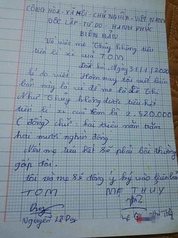 Sợ mẹ cuỗm tiền lì xì, cậu nhóc tung chiêu độc giữ tài sản-1