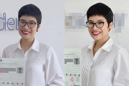 Á hậu Nguyễn Thị Thành xuống tóc, lạ lẫm không nhận ra