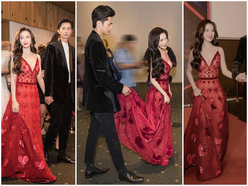 Diệu Nhi loay hoay vì váy 2m còn nhẹ, đầy cô vồ ếch ngay thảm đỏ!-7