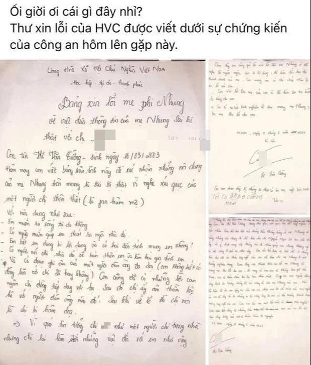 Lộ thư tay xin lỗi Phi Nhung của Hồ Văn Cường?