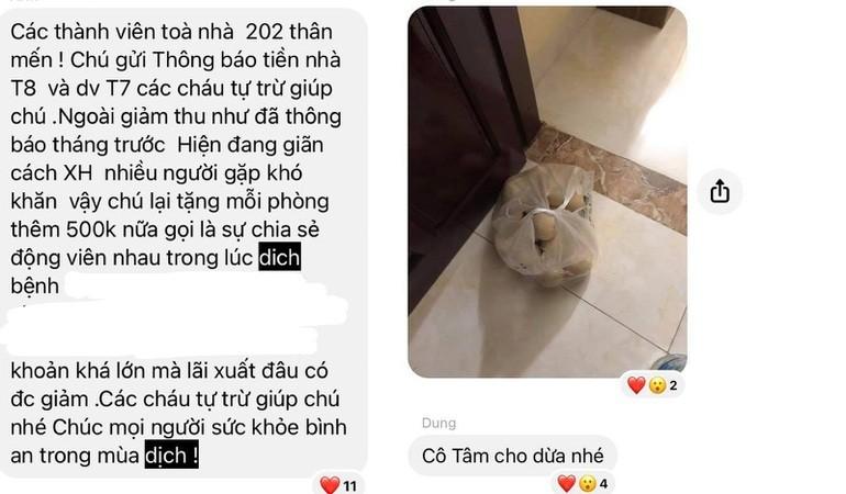 Chủ trọ ở Hà Nội lì xì 500.000 đồng, giảm tiền phòng và tặng thức ăn-1