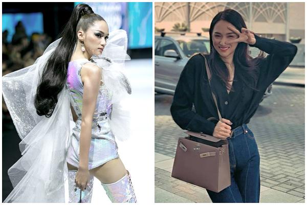 Ngoài ra, Hương Giang cũng là một mỹ nhân chuộng hàng hiệu. Người đẹp thường xuyên xuất hiện với những mẫu túi xách, trang phục của những thương hiệu đình đám.