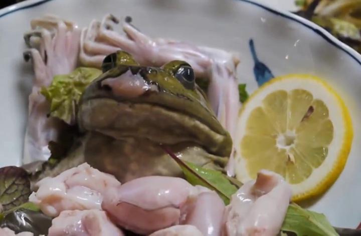 Bạn có dám ăn ếch khi còn sống nguyên con?-3