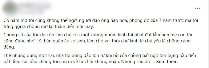 Chồng cũ nhếch nhác đèo con đi giao hàng nhìn mà thê thảm-1
