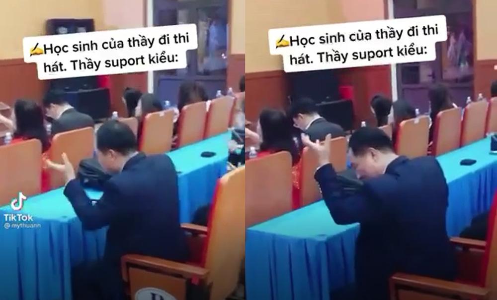 Học trò đi thi, sao thầy lại nhắc bài lộ liễu thế này?-1
