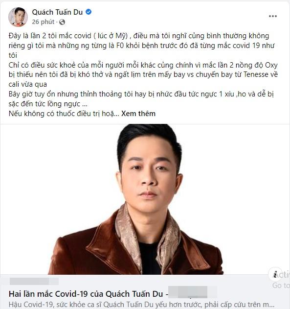 Quách Tuấn Du mắc Covid-19 lần 2 chỉ sau 4 tháng khỏi-2