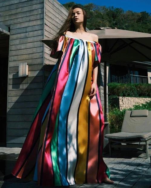 Nào chỉ bikini, Hà Hồ có cả tá váy maxi đi biển bay bổng hết nấc-10