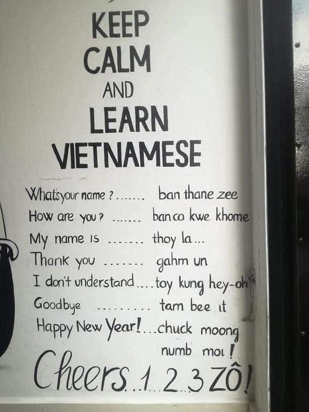 Khách Tây làm bảng phiên âm Tiếng Việt khiến dân tình cười ngất-1