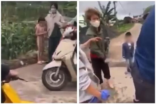 Xôn xao bé gái bị mẹ đánh, bắt trần truồng đứng giữa trời lạnh
