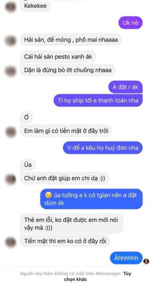 Nam thanh niên bóc phốt gái Tinder đói bụng gạ mua đồ ăn bất thành-4