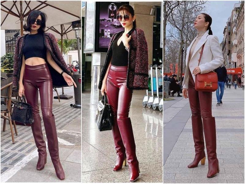 Sóng đôi bồ trẻ, Lệ Quyên diện đi diện lại váy cũ dù đồ hiệu ê hề-11