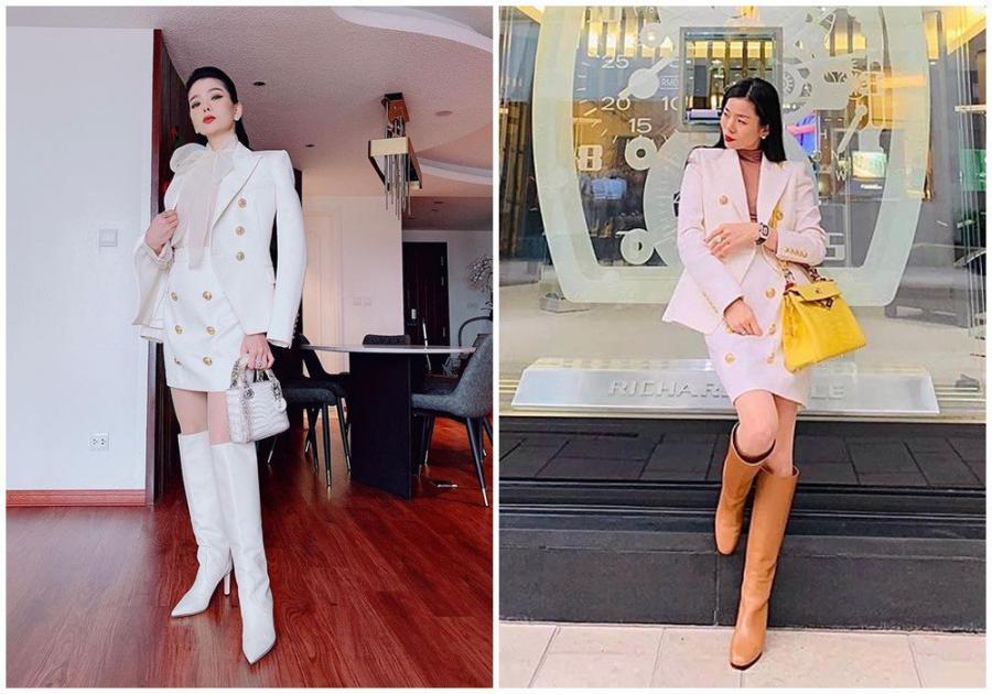 Sóng đôi bồ trẻ, Lệ Quyên diện đi diện lại váy cũ dù đồ hiệu ê hề-13