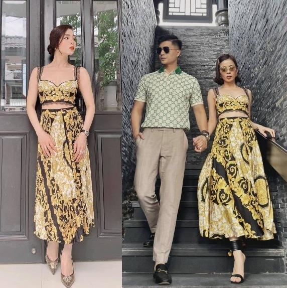 Sóng đôi bồ trẻ, Lệ Quyên diện đi diện lại váy cũ dù đồ hiệu ê hề-7