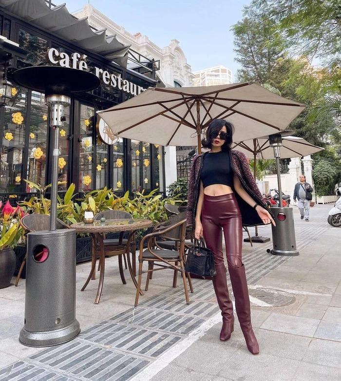 Cùng diện quần da bó chít, Hà Hồ - Lệ Quyên ai gắt hơn?-9