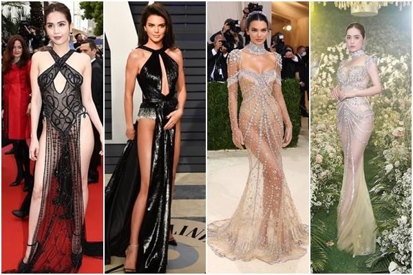 Kendall Jenner mặc quần jeans bó chịt vùng tam giác hiểm-10