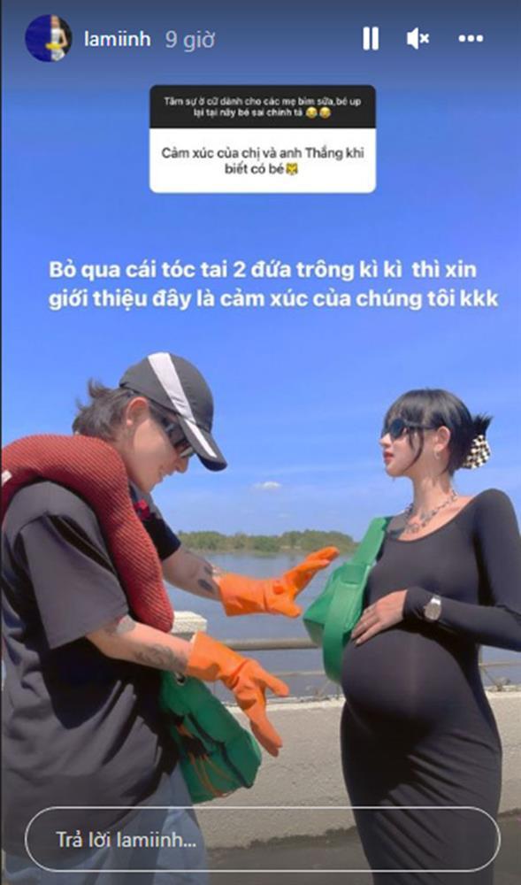 Bạn gái tung ảnh bầu bí, tiết lộ phản ứng Decao khi lên chức-2