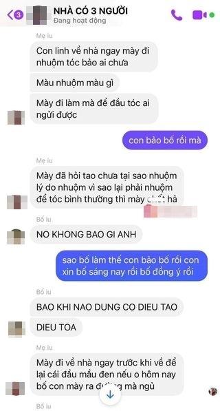 Nhuộm tóc bị mẹ mắng, con gái nhờ bố bênh ai dè nhận cú trở mặt-2