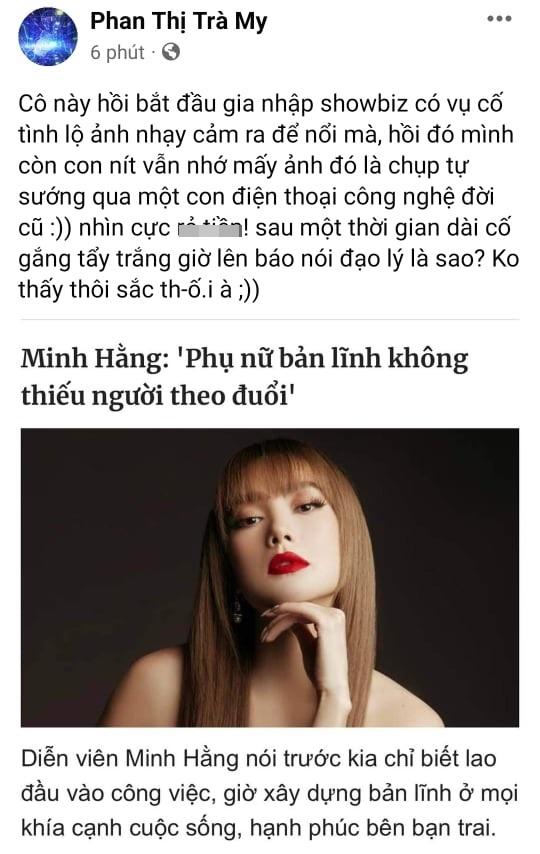 Trà My lật scandal Minh Hằng, mỉa gắt: Không thấy thối à?-2