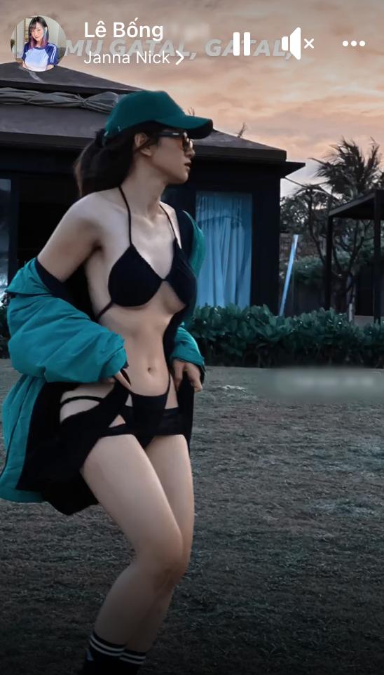 Lê Bống mặc bikini phản cảm hết phần thiên hạ-3