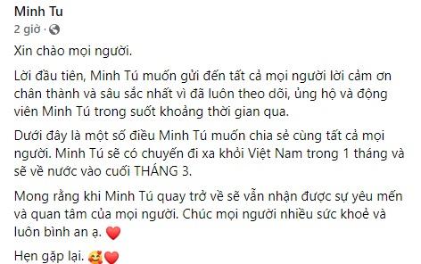 Minh Tú rút khỏi showbiz Việt 1 tháng, nghi bí mật kết hôn-2