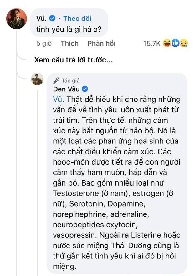 Đen Vâu trả lời Vũ về tình yêu khiến netizen cười xỉu up xỉu down-4