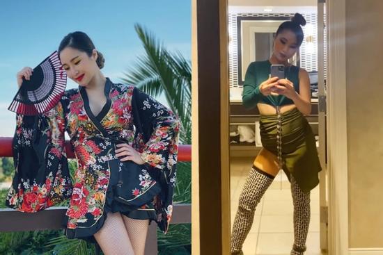 Hương Tràm khoe vòng 2 to tướng như mang bầu