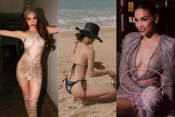 Mẹ 3 con Hà Hồ đốt mắt với bikini khoe báu vật trời ban-5