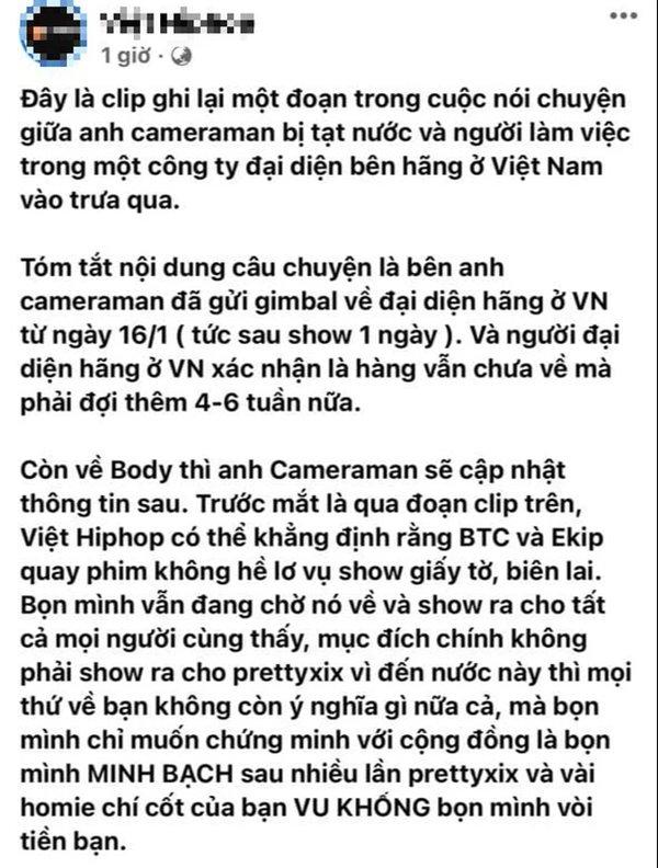 Vụ học trò Binz làm hỏng camera, BTC không nhận bồi thường-1