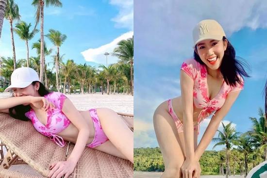 Thúy Ngân diện bikini cực sexy, dáng chuẩn Hoa hậu có khác