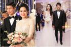 Cuộc đua váy cưới 'tiền tạ tiền tấn' của vợ cầu thủ Việt