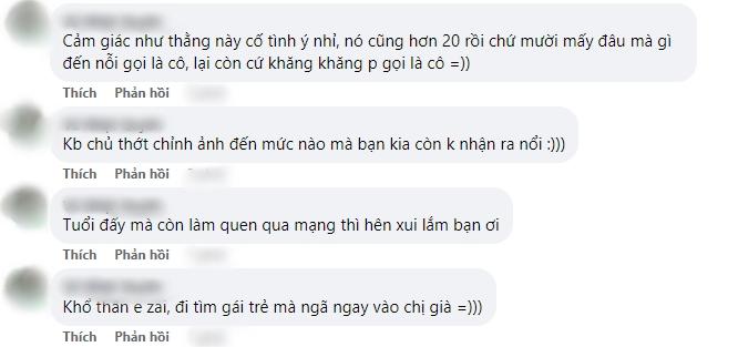 Làm quen trai trẻ, gái già méo mặt vì lần đầu gặp bị gọi là cô-3