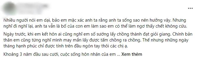 Kiếm tháng trăm triệu đưa cả cho bồ, bệnh sắp chết về cầu xin vợ cũ-1