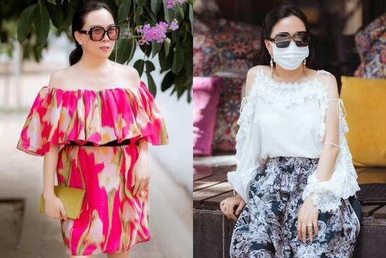 Phượng Chanel mặc váy bông mà tròn ủng ngỡ lọ hoa di động