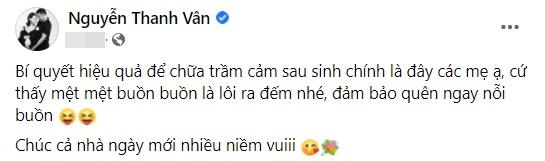 Vân Hugo ôm đống tiền, hé lộ cách trị trầm cảm sau sinh-2