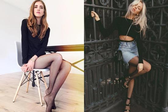 Bí kíp mix đồ với tất lưới để không phản cảm