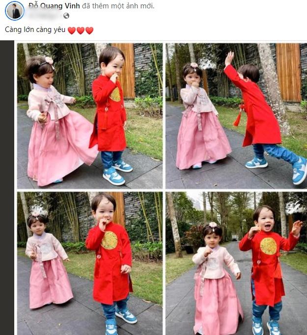 Cặp cháu nội song sinh của bầu Hiển càng ngắm càng yêu-1