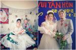 Cặp vợ chồng cùng 4 con chụp ảnh cưới phong cách thập niên 90
