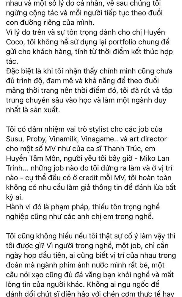 Bạn trai Miko Lan Trinh nói gì khi bị tố nhận vơ giám đốc nghệ thuật-6