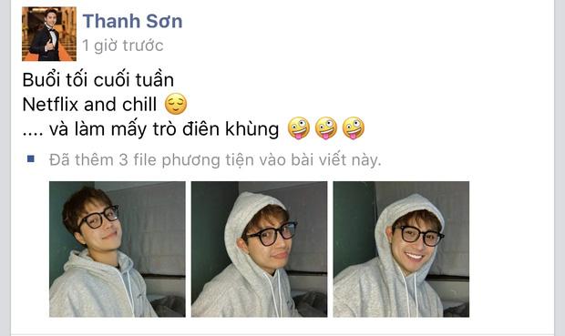 Thanh Sơn trượt tay đăng status hàm ý 18+-1