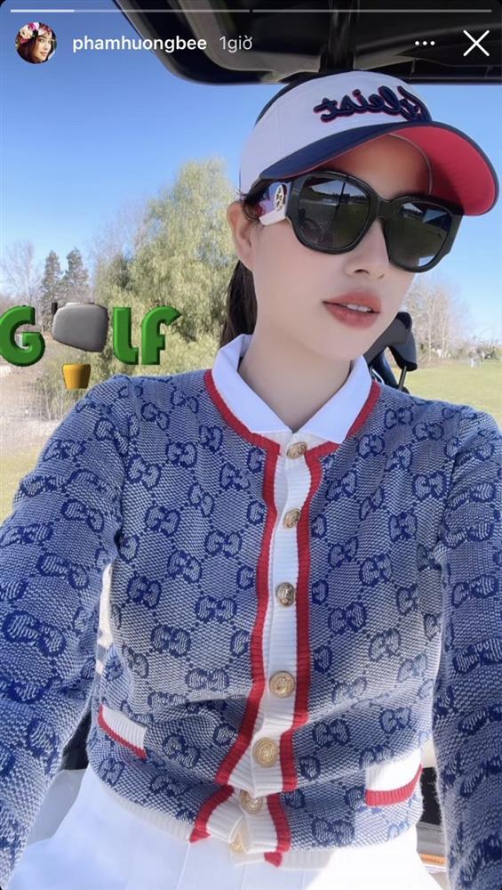 Mới gia nhập sân golf, Phạm Hương mạnh tay diện đồ hiệu 50 triệu-2