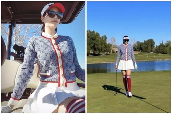 Mới gia nhập sân golf, Phạm Hương mạnh tay diện đồ hiệu 50 triệu