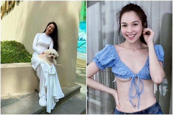 Hiền Thục mặc quần short jean mà ngỡ bikini hở gần hết vòng 3-10