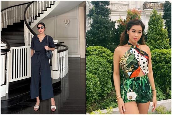 Hà Tăng và em chồng cao lên cả chục phân nhờ mix đồ với jumpsuit