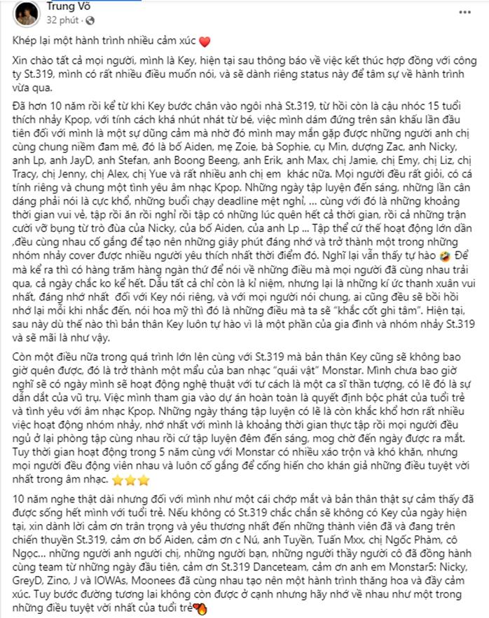 Phút cuối, Key hé lộ Monstar nhiều xáo trộn trong 5 năm qua-3